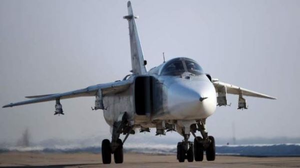 Россия под Калининградом подняла в воздух более 10 самолетов Су-24М и Су-27